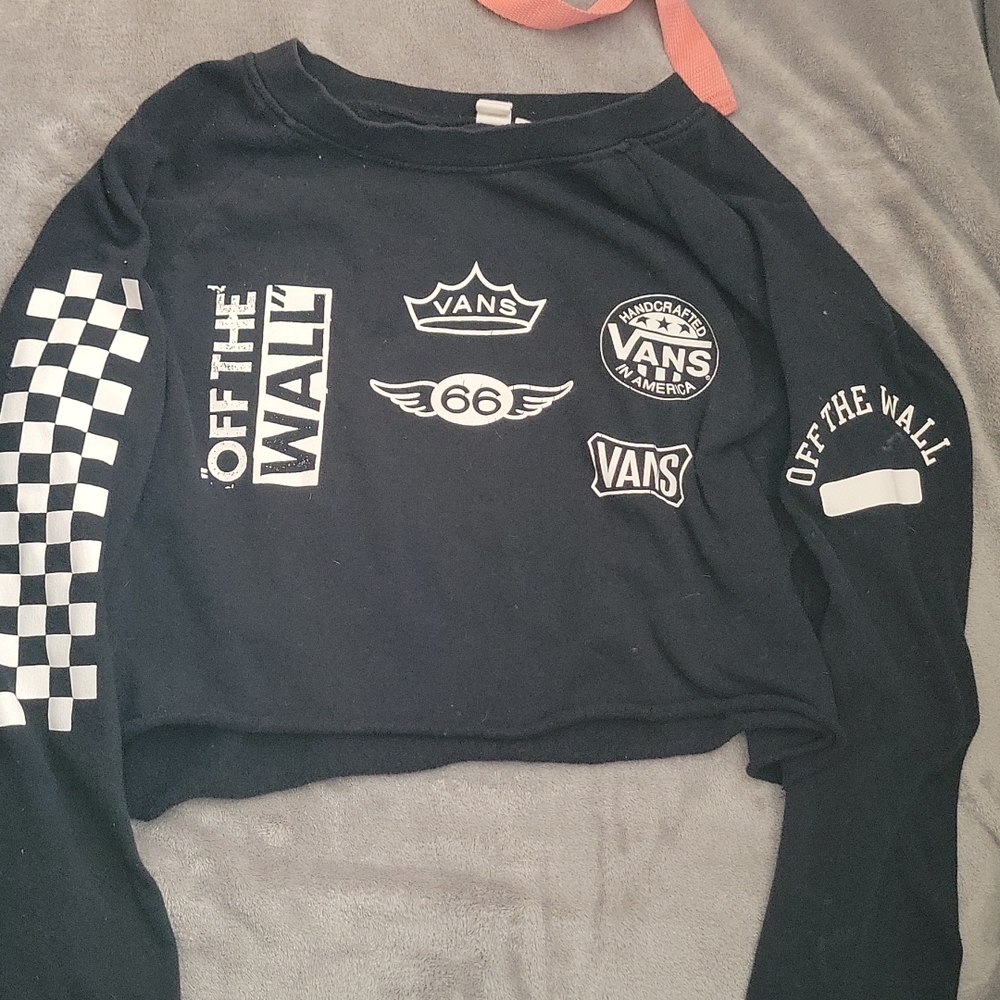 Vans crop top, large, black